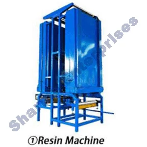 Resin impregnation machine with hydraulic reel stand and 8-roller flat section